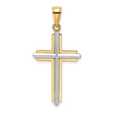 14 Karat Two Tone Ladies Cross