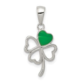 Sterling Silver Four Leaf Clover Pendant