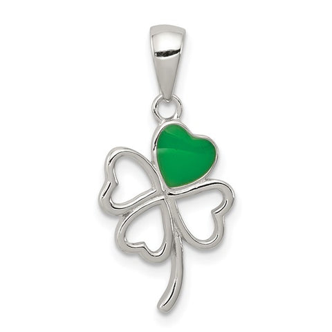 Sterling Silver Four Leaf Clover Pendant