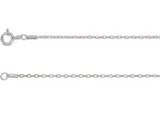 14K White Gold Amehtyst Pendant & Chain
