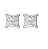 Princess Cut Diamond Stud Earrings