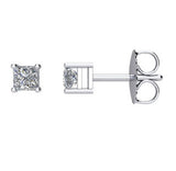 Princess Cut Diamond Stud Earrings