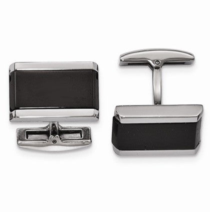 Black Onyx Cuff Links
