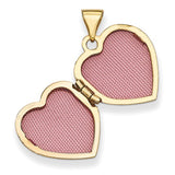 14K Yellow Gold Heart Shaped Locket